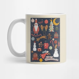 Cute Christmas Postcards - Cute Christmas Illustration - christmas cookies illustration Mug